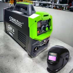 Телоподаващо апарат  STAHLMAYER 400А с електрожен  2в1 made in Germany ® + ПОДАРЪК соларен шлем 