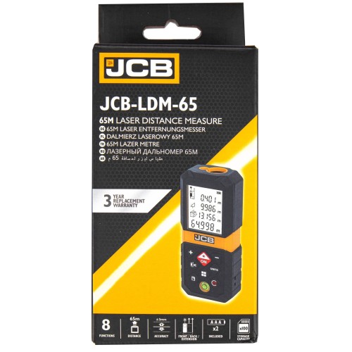 Професионална Лазерна ролетка JCB 65м , LDM-65