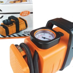 Професионален Немски Компресор за гуми "ПЪТНА ПОМОЩ" 7 Bar 12V и 220V