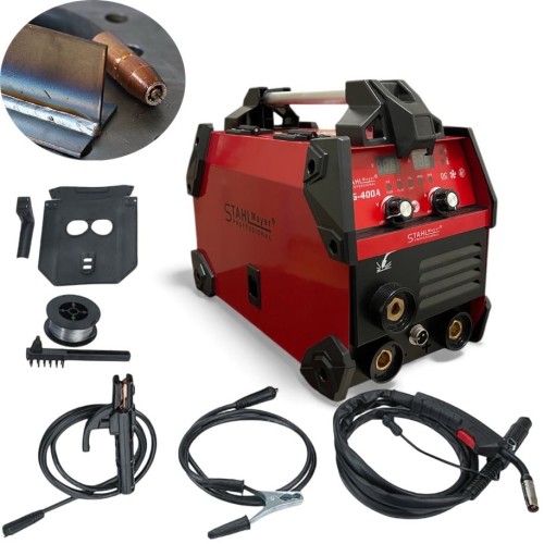 Комбиниран телоподаващ апарат и инверторен електрожен STAHLMAYER RED Series – 400A 