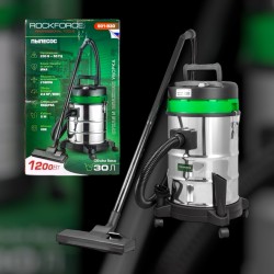 Прахосмукачка за сухо и мокро почистване 30л  ROCKFORCE , 1200w