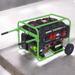 Бензинов монофазен генератор HAWEK Pro HK6500 , 420cc , 25 л, 6,5 kW Made in Germany 
