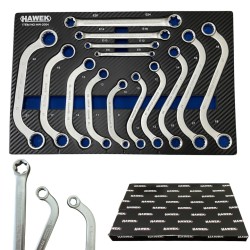Специални ключове комплект S-образни С-образни Е-Torx 14части HAWEK