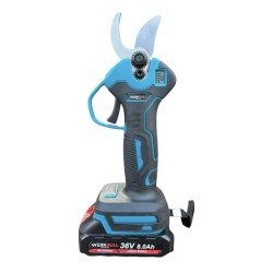 Акумулаторна безчеткова ножица werkbull 36V 8AH с дисплей за отброяване на броя срязвания и ниво на батерията 