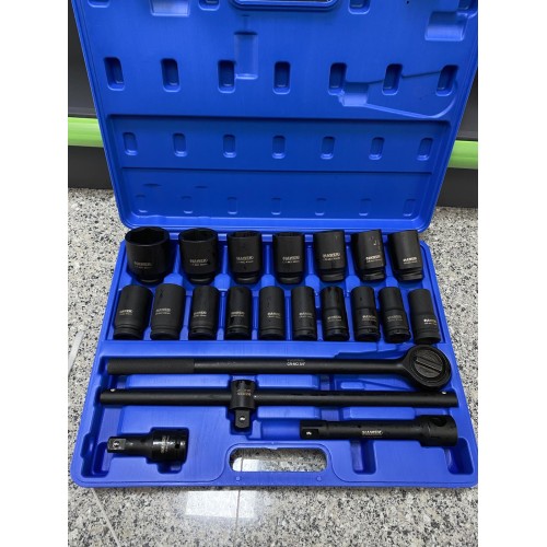 HAWEK professional tools - Немско гедоре с ковани дълбоки вложки 21ч 3/4 