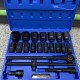 HAWEK professional tools - Немско гедоре с ковани дълбоки вложки 21ч 3/4 