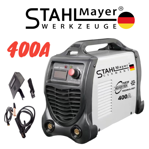 Професионален Немски Инверторен Електрожен с дисплей STAHLMAYER 400A